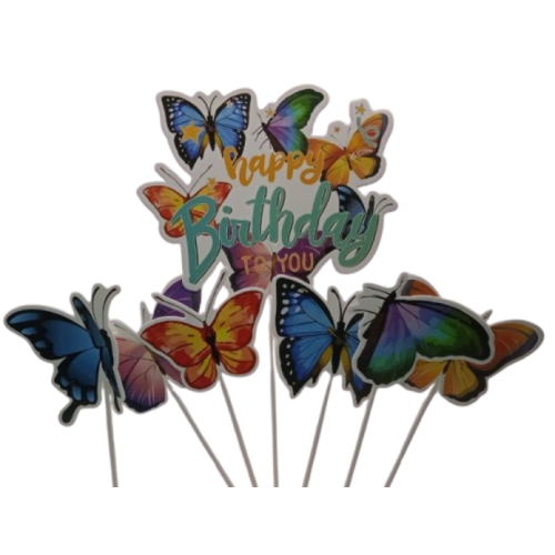 C/TOPPER SET BUTTERFLIES C/TOPPER SET BUTTERFLIES